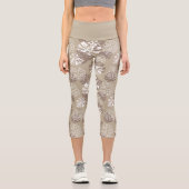 光ラテ褐色植物怪獣パタ離れーン カプリレギンス (正面)