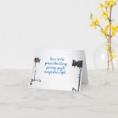 光前向き撮影者誕生日 カード (黄色い花)