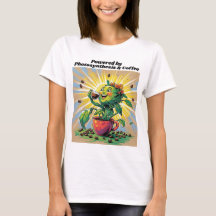 光合成とコーヒーで動くTシャツ