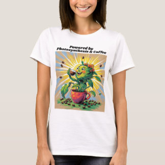 光合成とコーヒーで動くTシャツ Tシャツ