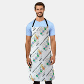 光合成をサポートする生化学ユーモア エプロン (着用した状態)