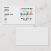 光合成葉緑体化学式 名刺 (正面/裏面)