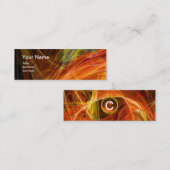 光子熱狂するモノグラム宝石オレンジ スキニー名刺 (正面/裏面)