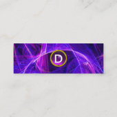 光子熱狂するモノグラム宝石パープル スキニー名刺 (裏面)