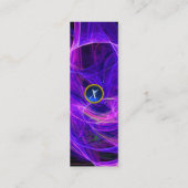 光子熱狂するモノグラム宝石ブルー スキニー名刺 (裏面)