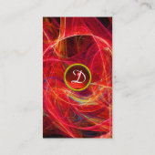 光子熱狂するモノグラム宝石レッド 名刺 (裏面)