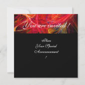 光子熱狂するモノグラム赤黒ピンク白 招待状 (裏面)