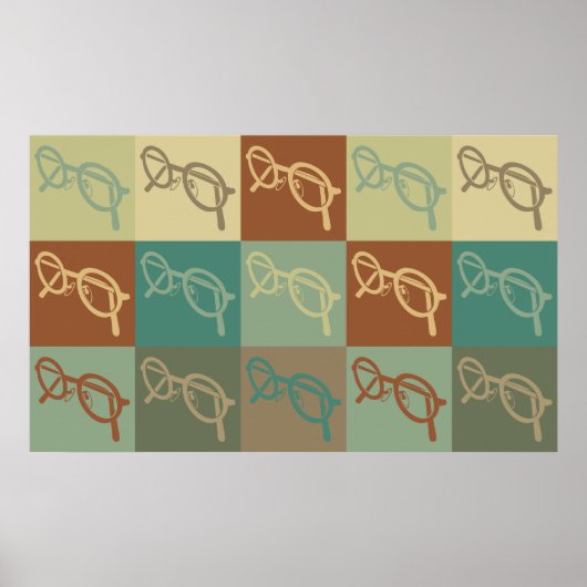 光学アポップ・アートのート ポスター (正面)