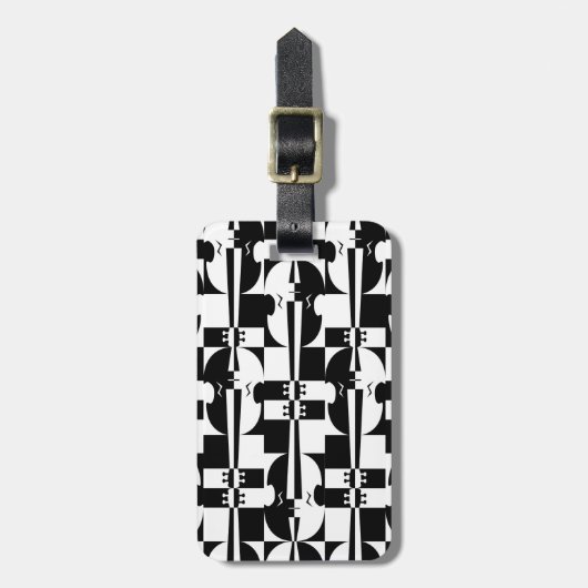 光学バイオリンの錯覚 ラゲッジタグ (正面縦)