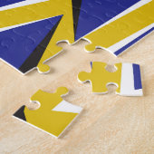 光学モーション錯覚の円形バックグラウンド ジグソーパズル (側面)