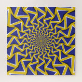 光学モーション錯覚の円形バックグラウンド ジグソーパズル (横)