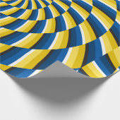 光学モーション錯覚ヴィンテージ背景。イエロー ラッピングペーパー (角)