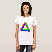 光学三角形の錯覚 Tシャツ (正面フル)