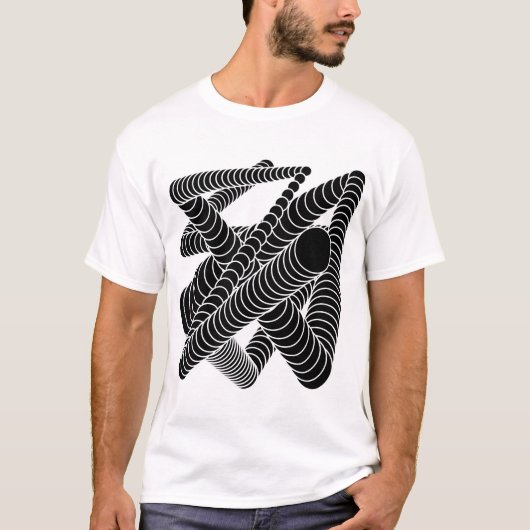 光学円デザイン Tシャツ (正面)