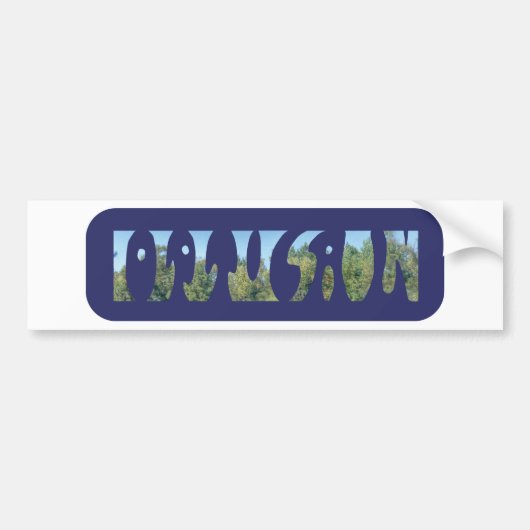 光学単語および1匹のイラストレーションの錯覚 バンパーステッカー (正面)