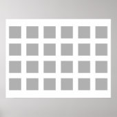 光学幻想消失点グレーと白 ポスター (正面)