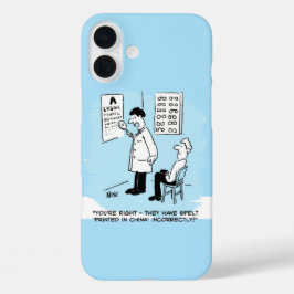光学式壁グラフのオプティシャンによるスペルチェック iPhone 16 PLUSケース