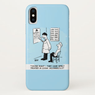 光学式壁グラフのオプティシャンによるスペルチェック iPhone X ケース