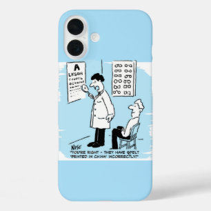 光学式壁グラフのオプティシャンによるスペルチェック iPhone 16 PLUSケース