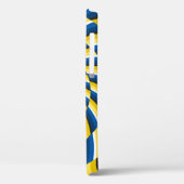 光学的な動き錯覚ヴィンテージの背景。イエロー Case-Mate iPhoneケース (裏面 / 左)