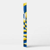 光学的な動き錯覚ヴィンテージの背景。イエロー Case-Mate iPhoneケース (裏面 / 右)