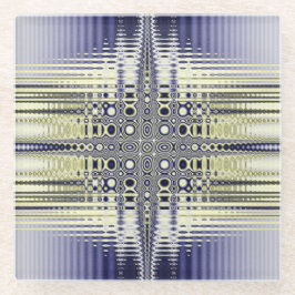 光学的な錯覚フラクカラフルタル ガラスコースター