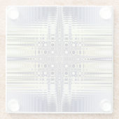 光学的な錯覚フラクカラフルタル ガラスコースター (裏面)