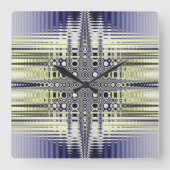 光学的な錯覚フラクタル スクエア壁時計 (正面)