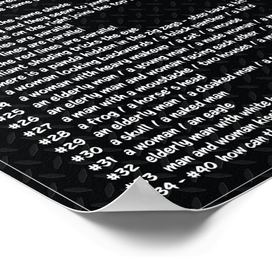 光学的錯覚解 ポスター (角)