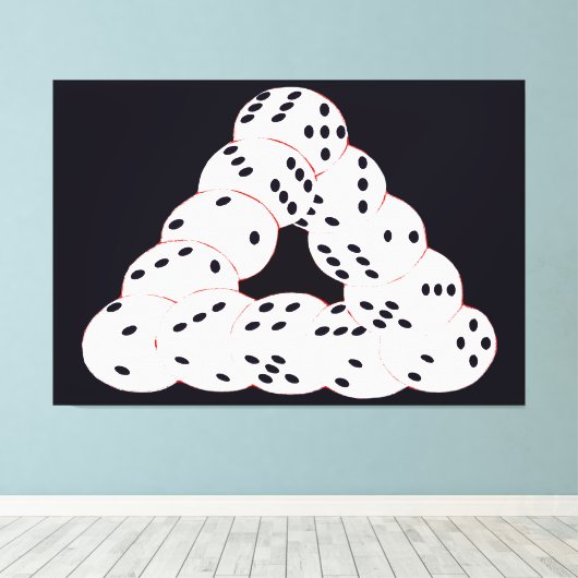 光学的錯覚 キャンバスプリント (インサイチュ (ウッドフロア))