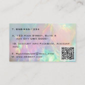 光学石モダン模擬ホログラム 名刺 (裏面)