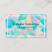 光学石モダン模擬ホログラム 名刺 (正面)