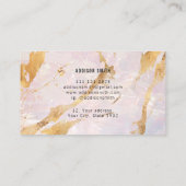 光学石金ゴールド流束型ホログラフィック 名刺 (裏面)