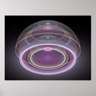 光学芸術3Dグランドジュリアントフラクタル08 ポスター