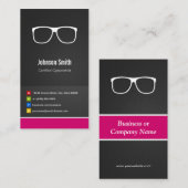 光学計測器認定の光学クリエイティブ革新性 名刺 (正面/裏面)