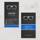 光学計測器認定の光学クリエイティブ革新性 名刺 (正面/裏面)