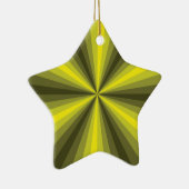 光学錯覚イエローオーナメント セラミックオーナメント (右)