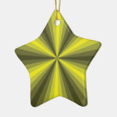 光学錯覚イエローオーナメント セラミックオーナメント (左)