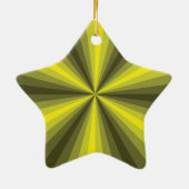 光学錯覚イエローオーナメント セラミックオーナメント (裏面)