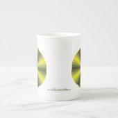 光学錯覚イエロー専門マグカップ ボーンチャイナマグカップ (正面)