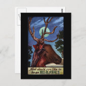 光学錯覚エルク ポストカード (正面/裏面)