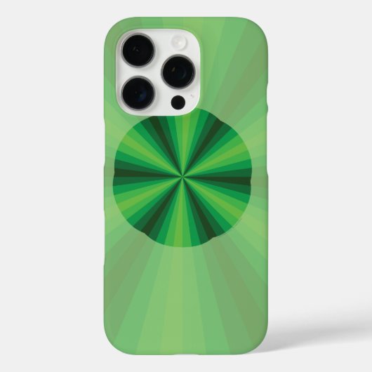 光学錯覚グリーンのケースメイト型ケース Case-Mate iPhoneケース (裏面)