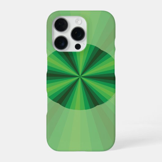 光学錯覚グリーンのケースメイト型ケース iPhoneケース (裏面)