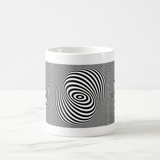 光学錯覚コーヒーマグ コーヒーマグカップ (中央)