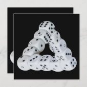 光学錯覚サイコロフラットカード (正面/裏面)