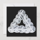 光学錯覚サイコロフラットカード (裏面)