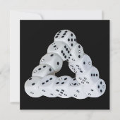 光学錯覚サイコロフラットカード (正面)