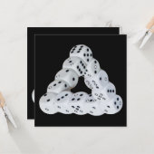 光学錯覚サイコロ カード (正面/裏面インサイチュ)