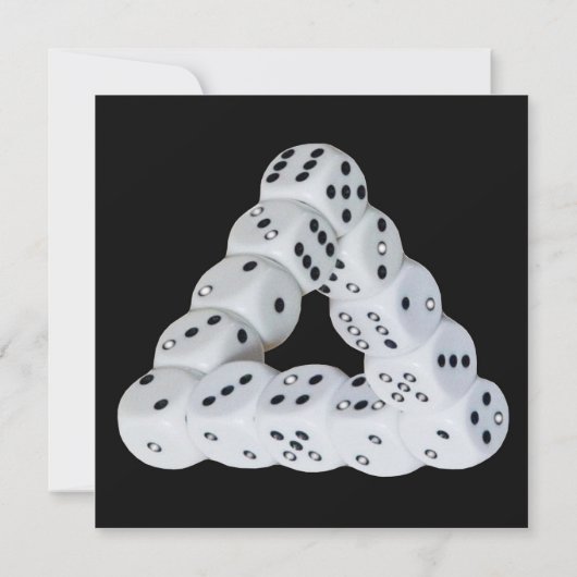 光学錯覚サイコロ カード (裏面)