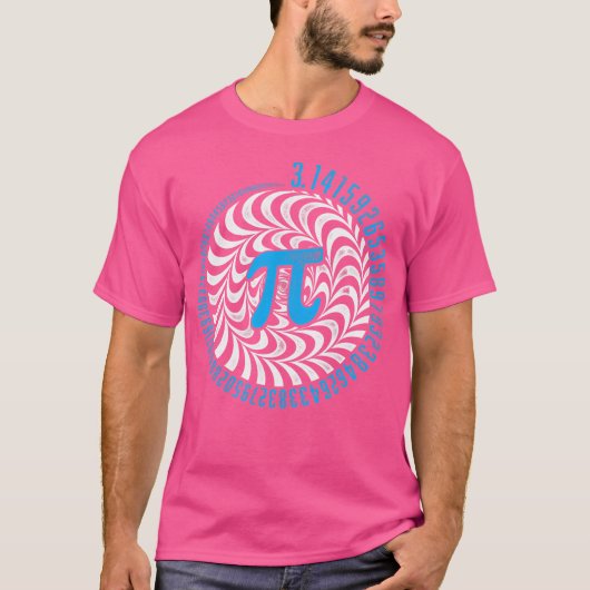 光学錯覚ジオメトリPi数学サイエンスStem 3 1 Tシャツ (正面)